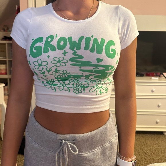 Princess Polly white crop top - Picture 1 of 2